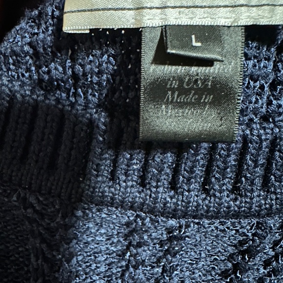 St John Sport | Women’s Crew Neck Knit Sweater Navy Blue Size Large - Picture 12 of 13